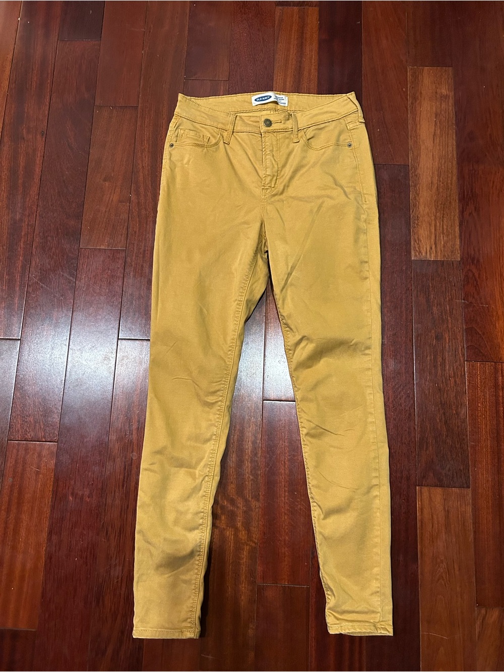 Old Navy Women’s Mustard Skinny Jeans Mid Rise Fall Boho